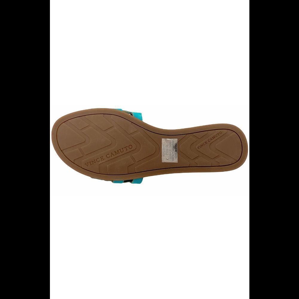Vince Camuto Leather Studded Slide Sandals Ellanna Cozumel - Medium - Picture 4 of 5